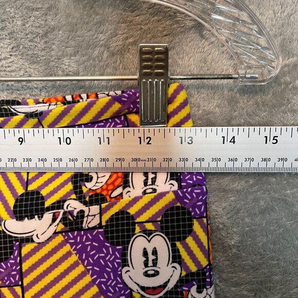 Lularoe Women Mickey Mouse Striped Geometric Pull On Elastic Waist Leggings OS - Picture 5 of 8